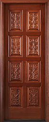 Carved Panel Entry Door