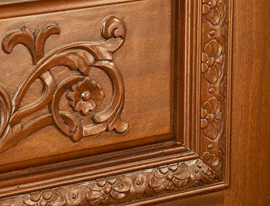 carved moldings on carved doors