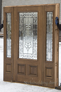 Affordable Mahogany Front Doors with Walnut Finish