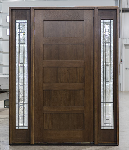 PFC AC501 with Shaker Panels and Art Glass Sidelights