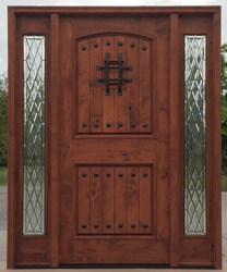 PFC-KNOTTY ALDER DOORS WITH CHATEAU GLASS