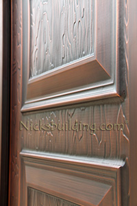 exterior copper door panels Shaker Style