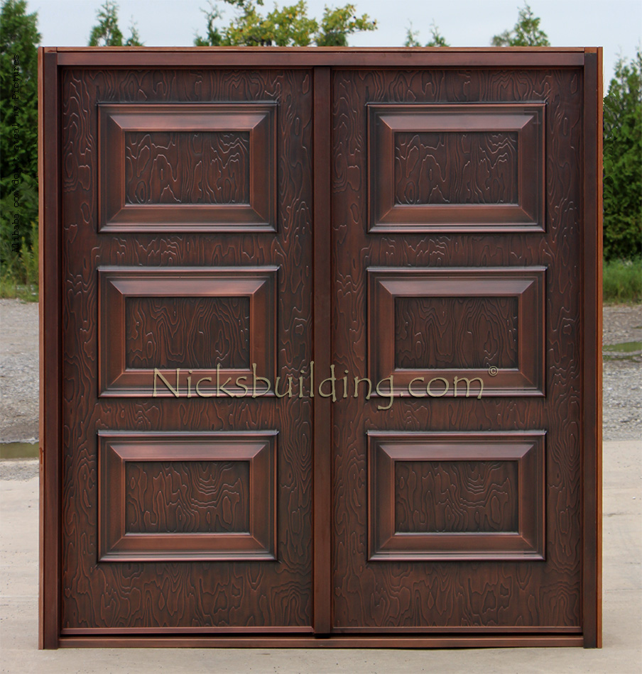 exterior copper doors shaker