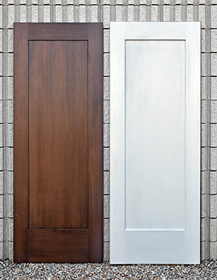 1 Panel Mahogany Interior Shaker Doors