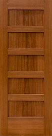 Mahogany Shaker Style Fire Doors