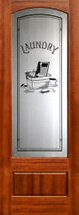 801 8'0" interior etched glass door Laundry door