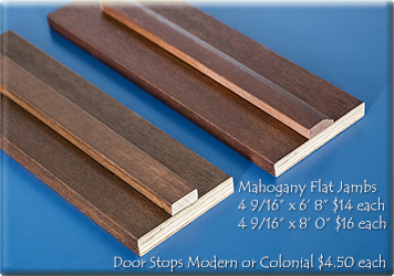 Mahogany Flat Jamb with Stops