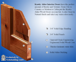 alder interior door corner sample