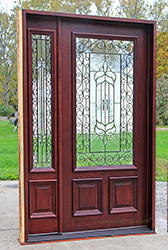 the nicest entry door ever made with one sidelite the N200 iron classic