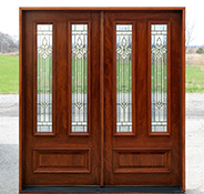 Solid Mahogany Double Doors