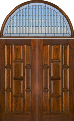 double doors with transom 10 panel