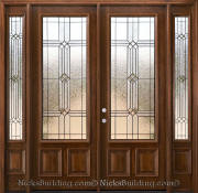 Solid Mahogany Double Doors & Sidelights