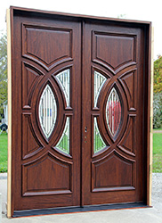 best exterior double door in Mahogany the Portillo