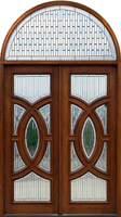 Arched Transom over Double Door