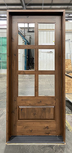 SW 6-LITE KNOTTY ALDER EXTERIOR DOORS