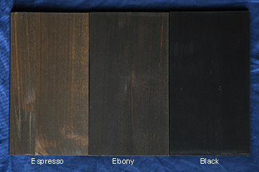 knotty alder interior black tones