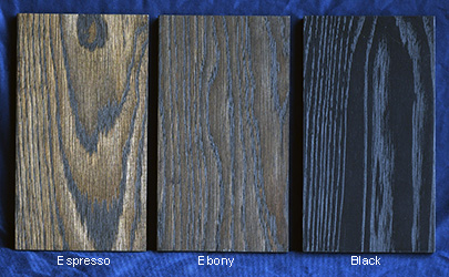 Red Oak Stain Samples Black Tones