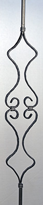 arabian heart iron baluster