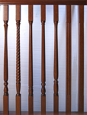 wood baluster styles