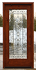 Rustic glass doors