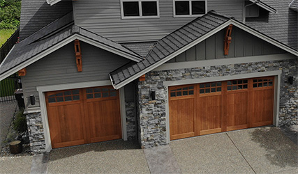 Cedar garage doors