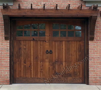 Knotty Cedar Garage Doors